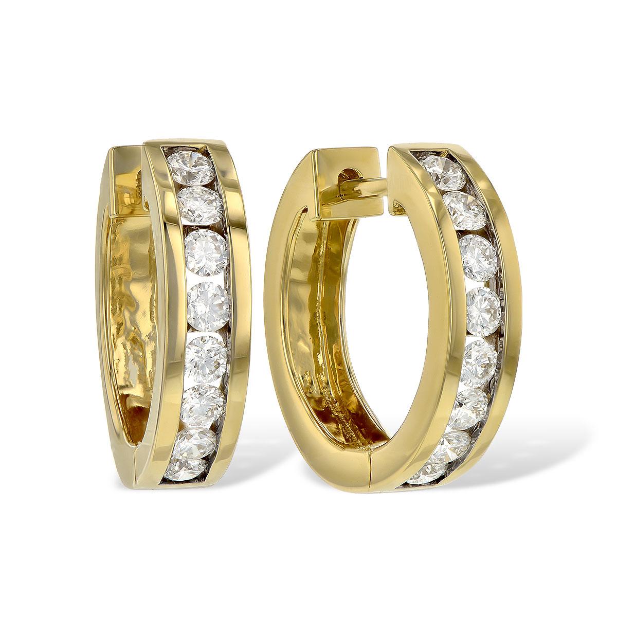 14KT Gold Diamond Earrings