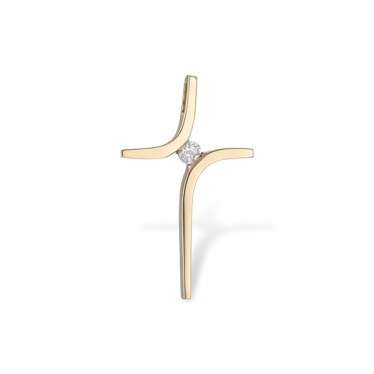 14KT Gold Diamond Pendant