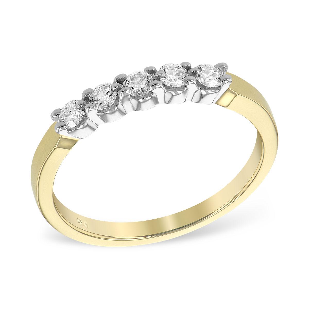 14KT Gold Ladies Diamond Wedding Ring