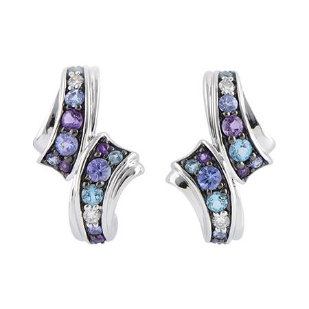 14KT Gold Multi-Stone Earrings