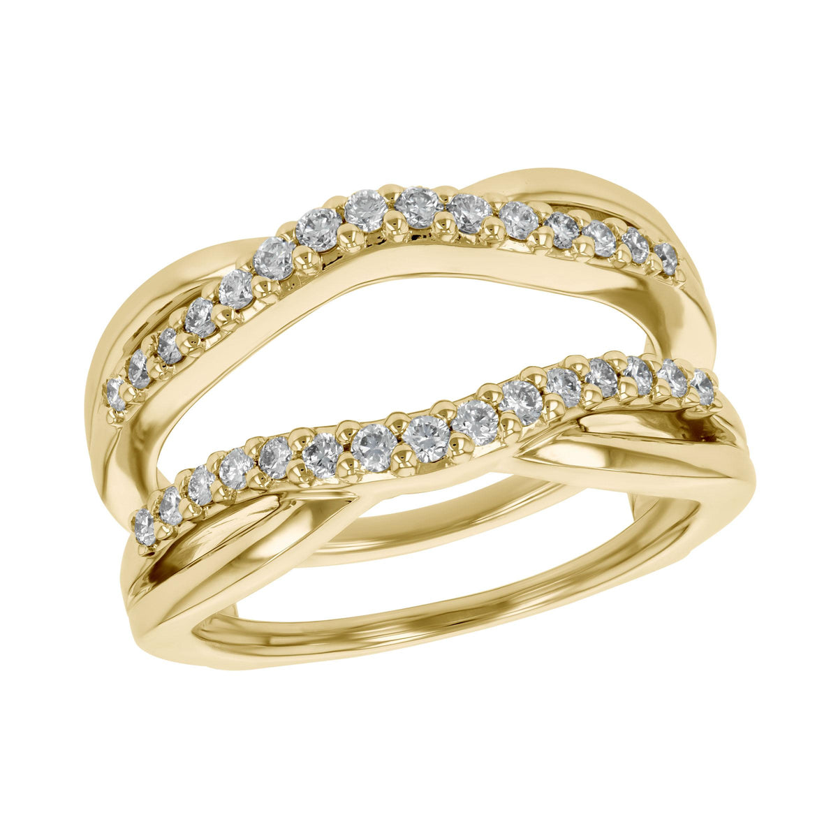14KT Gold Ladies Diamond Wrap/Guard