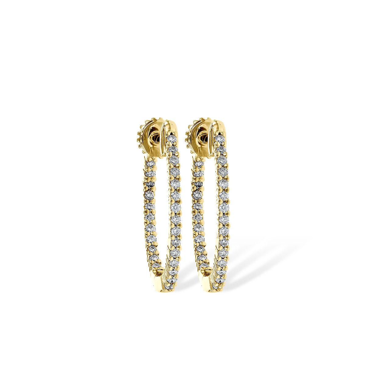 14KT Gold Diamond Earrings