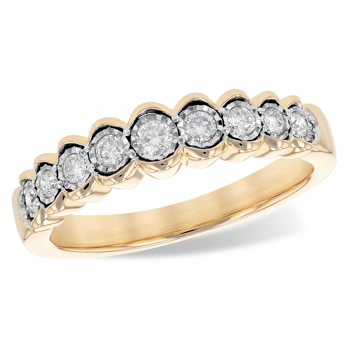 14KT Gold Ladies Diamond Wedding Ring