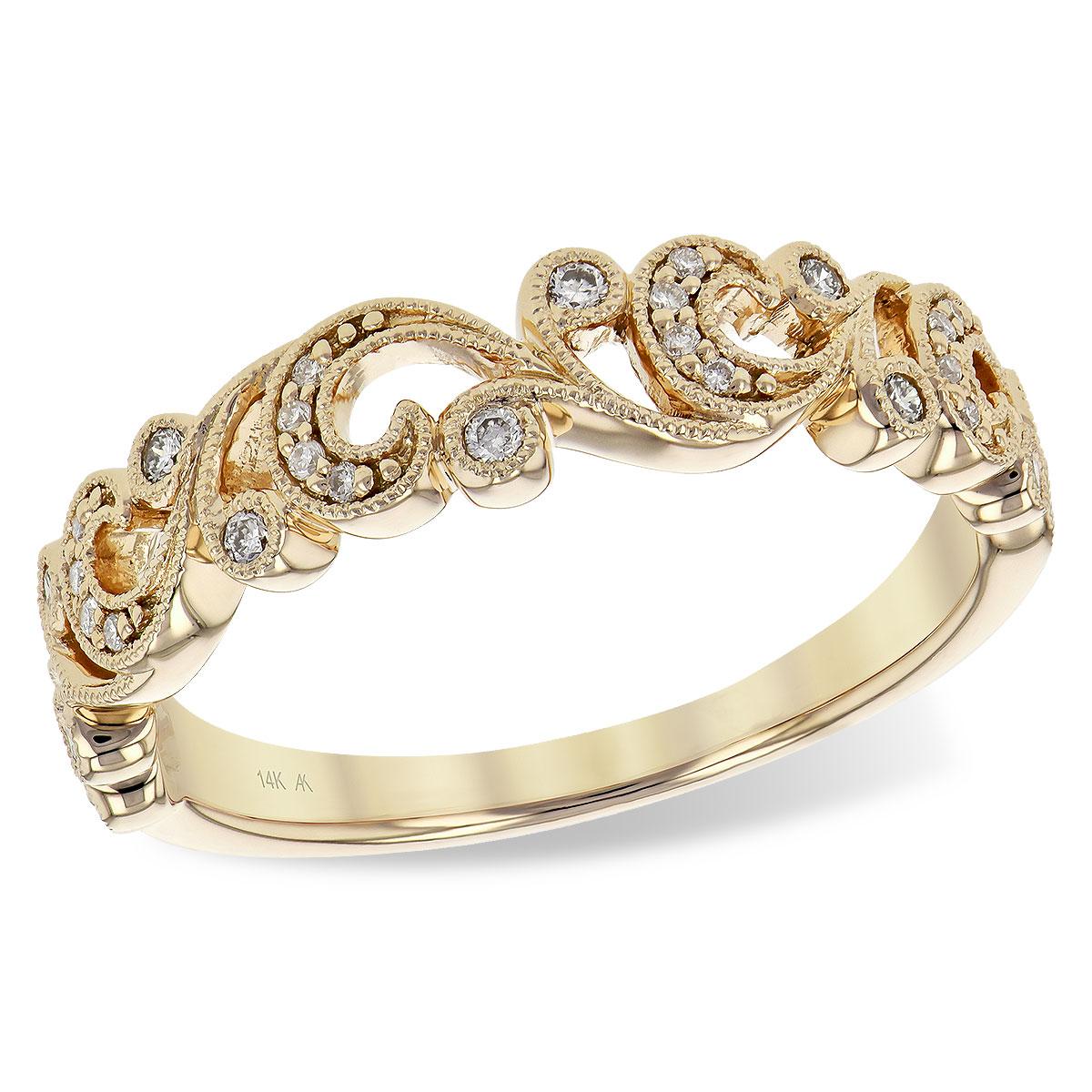 14KT Gold Ladies Diamond Wedding Ring