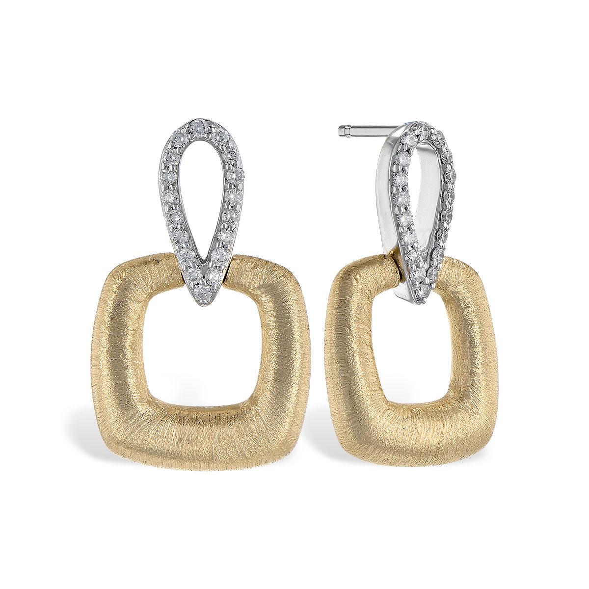 14KT Gold Diamond Earrings