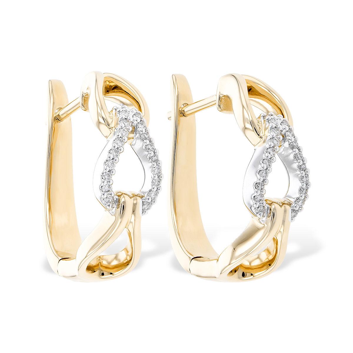 14KT Gold Diamond Earrings