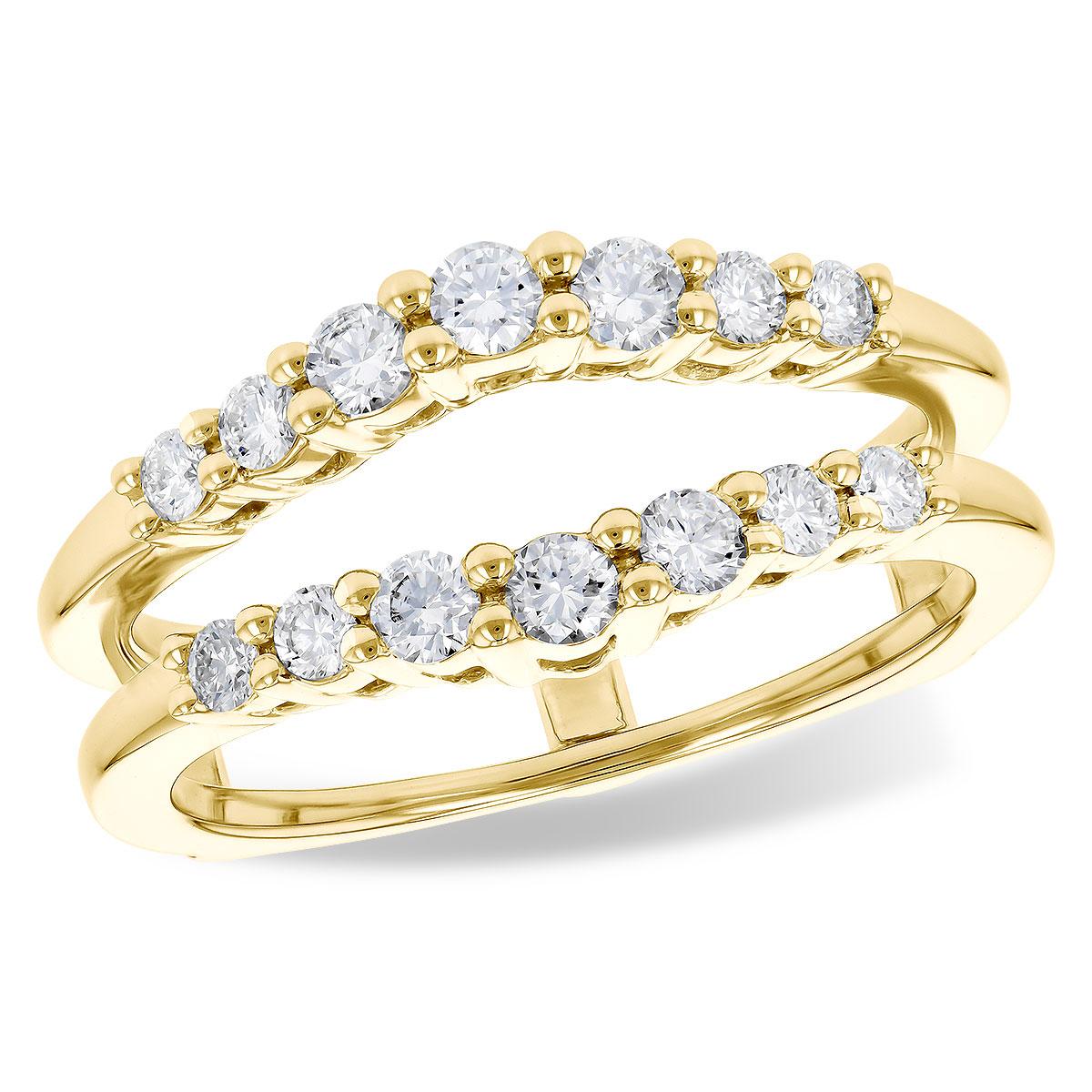 14KT Gold Ladies Diamond Wrap/Guard