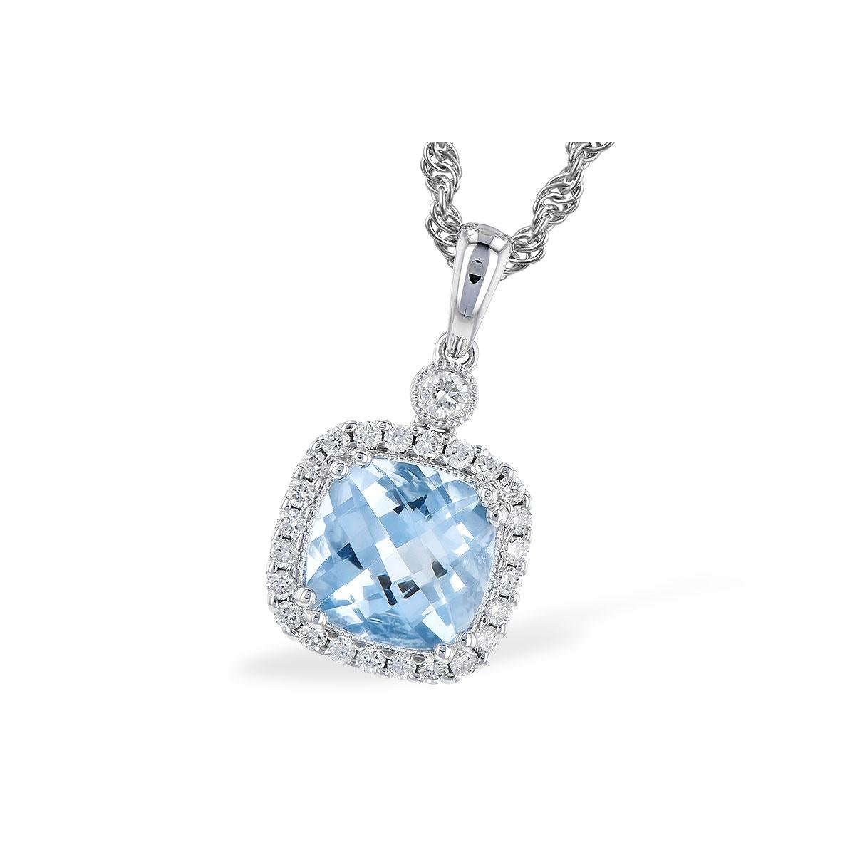 14KT Gold Aqua Necklace