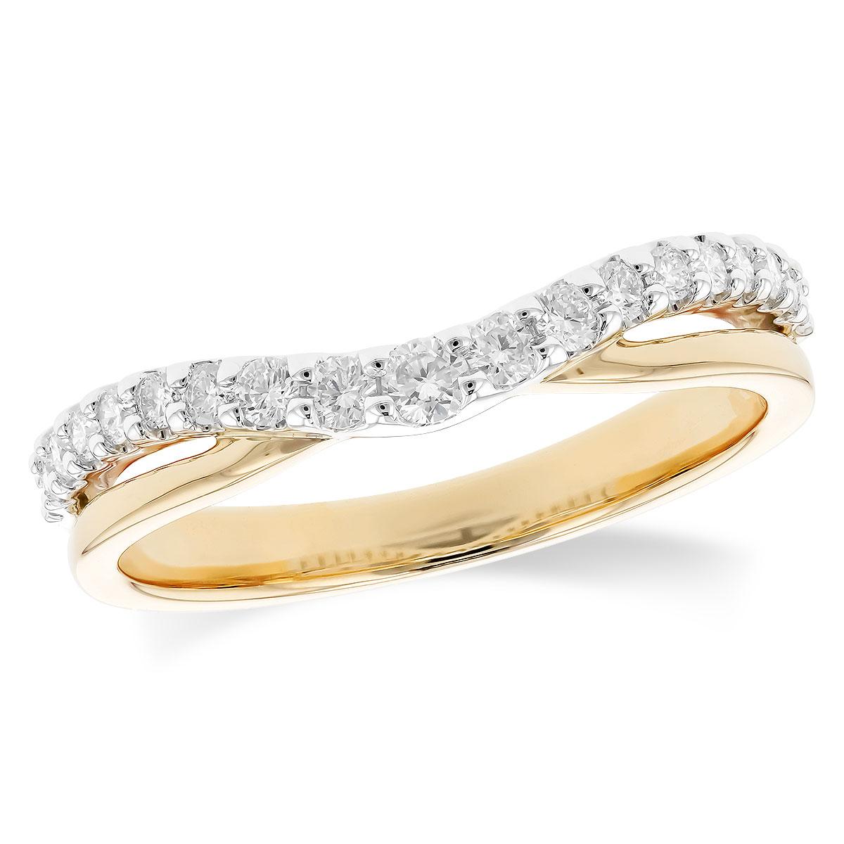 14KT Gold Ladies Diamond Wrap/Guard