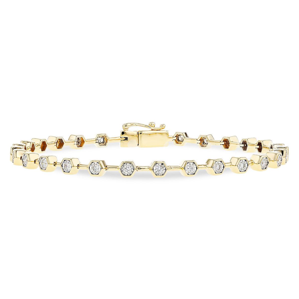14KT Gold Diamond Bracelet