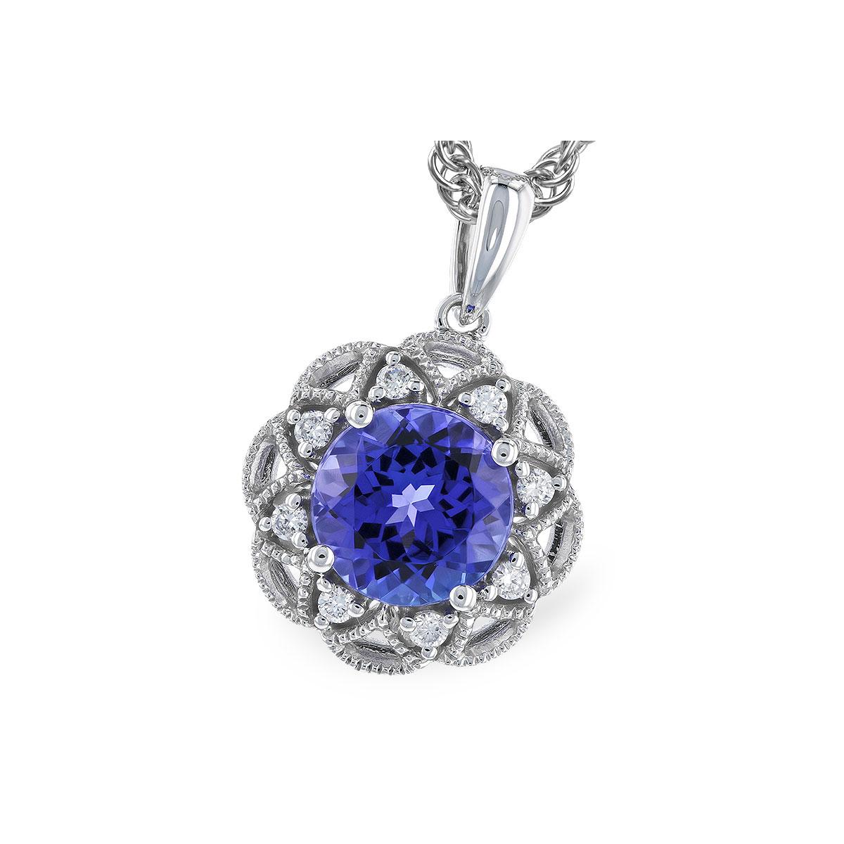 14KT Gold Tanzanite Necklace