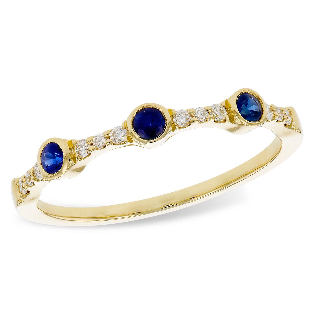 14KT Gold Ladies Sapphire Wedding Ring