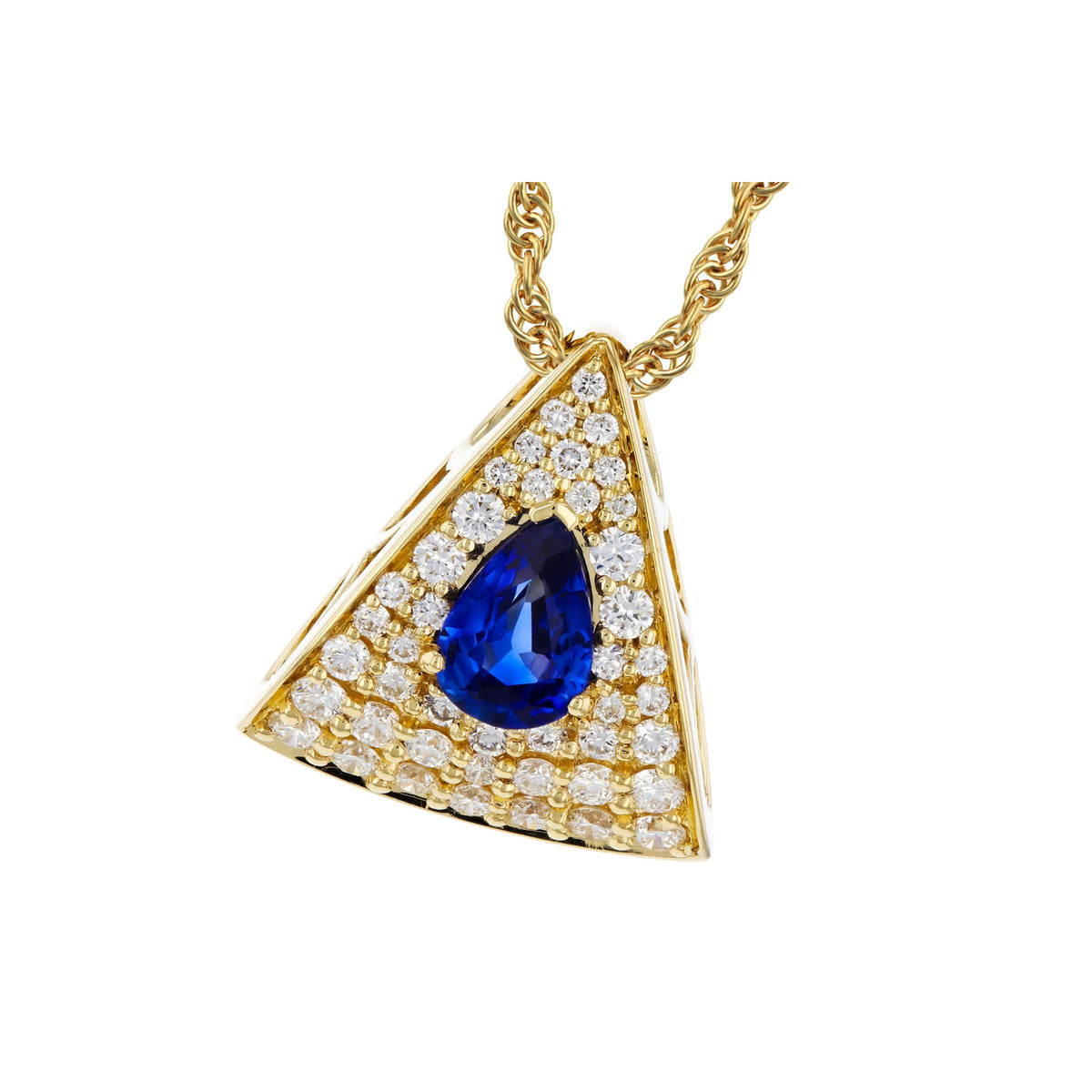 14KT Gold Sapphire Necklace