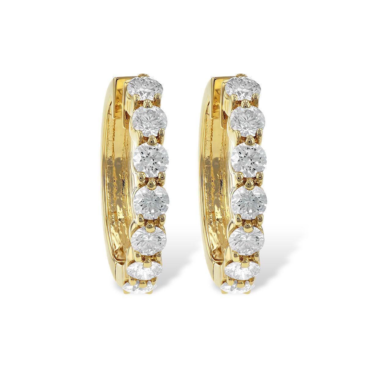 14KT Gold Diamond Earrings