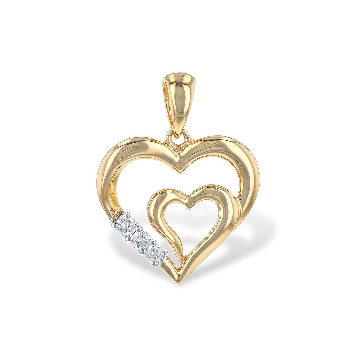 14KT Gold Diamond Pendant