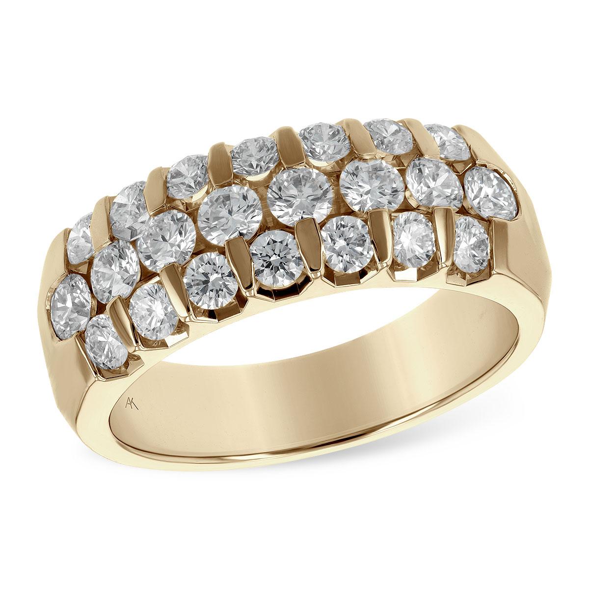 14KT Gold Ladies Diamond Wedding Ring
