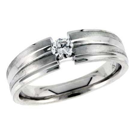 14KT Gold Mens Diamond Wedding Ring