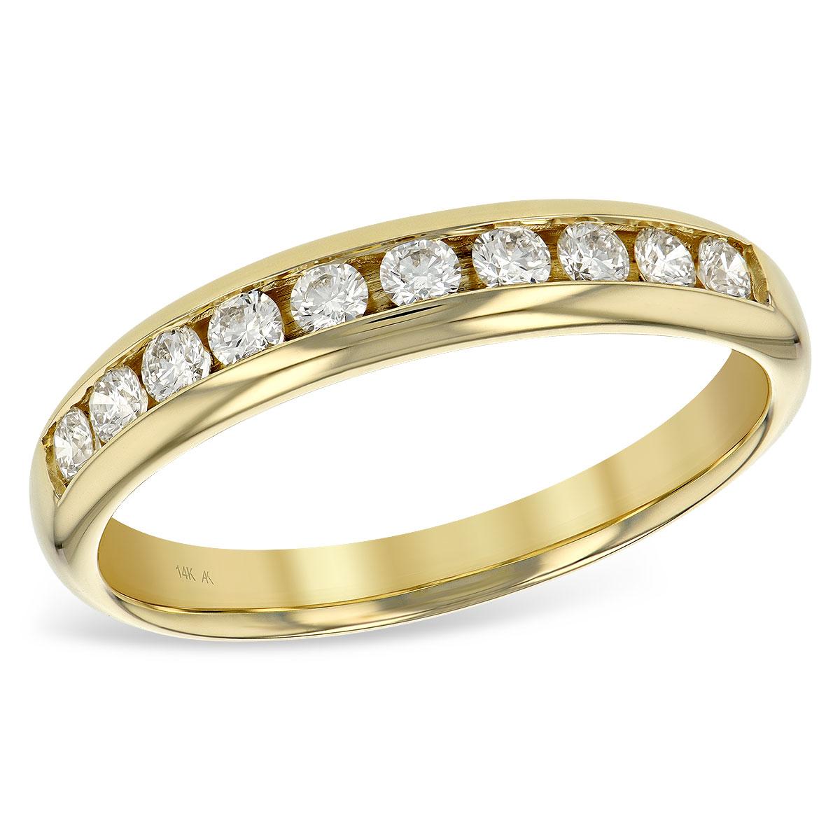14KT Gold Ladies Diamond Wedding Ring