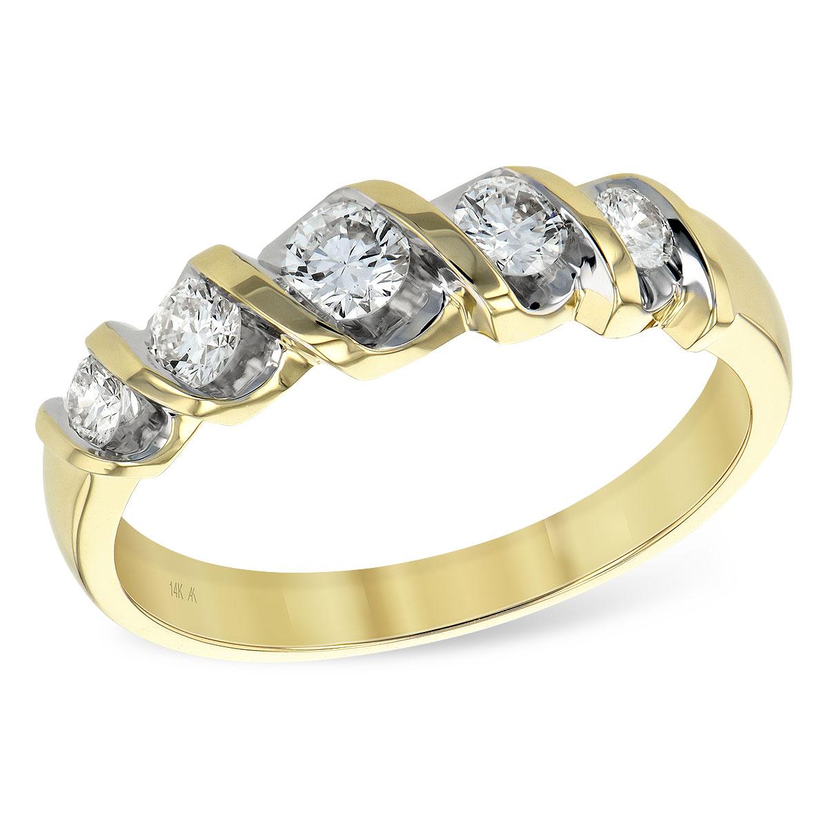 14KT Gold Ladies Diamond Wedding Ring