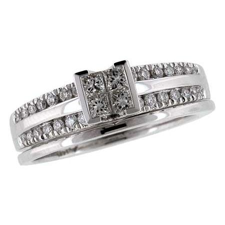 14KT Gold Two-Piece Diamond Wedding Set