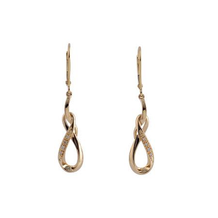 14KT Gold Diamond Earrings
