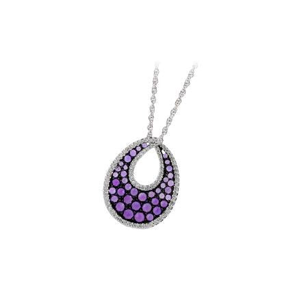 14KT Gold Amethyst Necklace