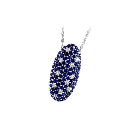 14KT Gold Sapphire Necklace