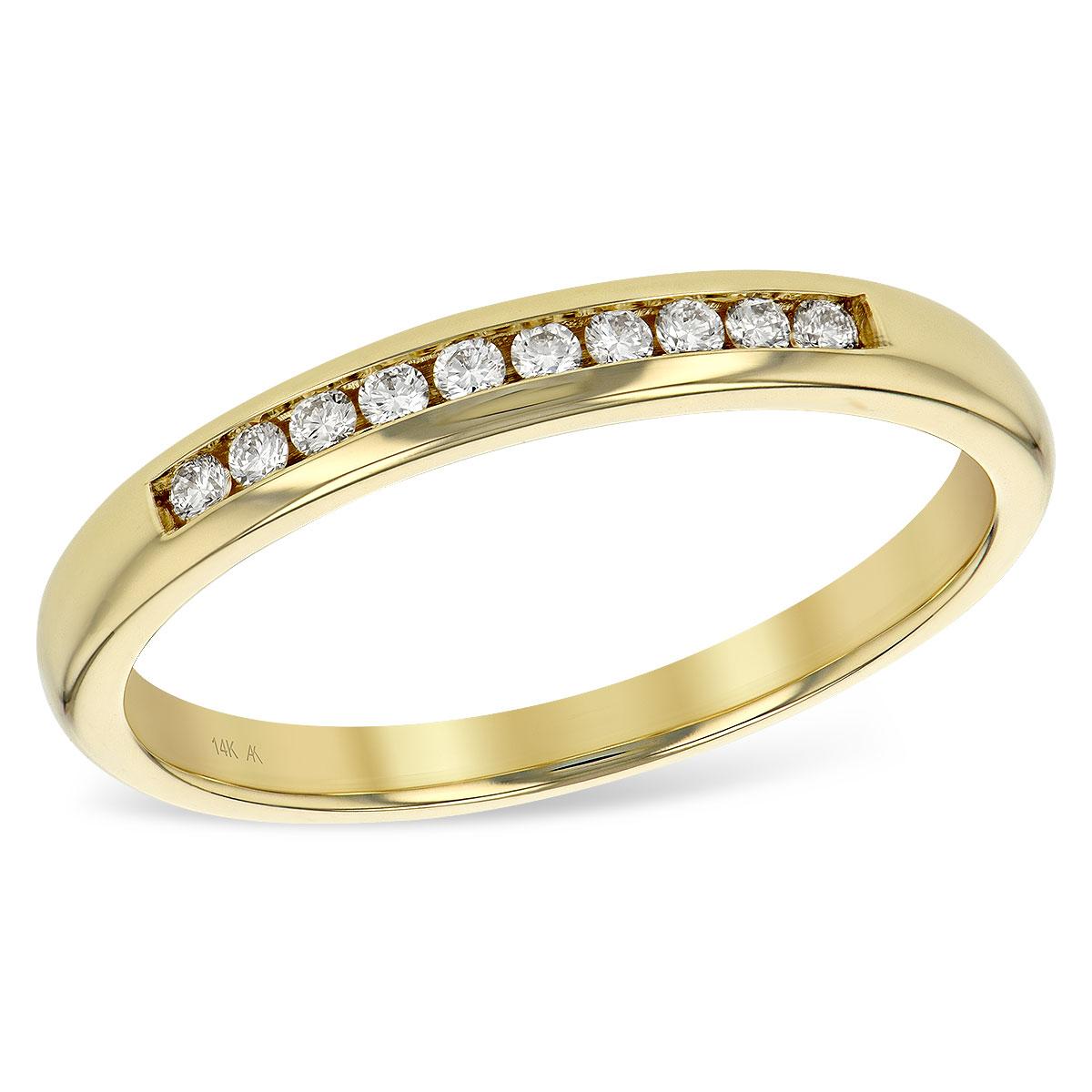 14KT Gold Ladies Diamond Wedding Ring
