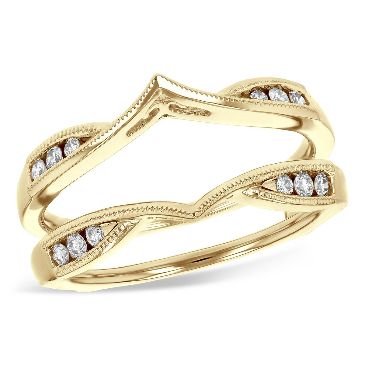 14KT Gold Ladies Diamond Wrap/Guard