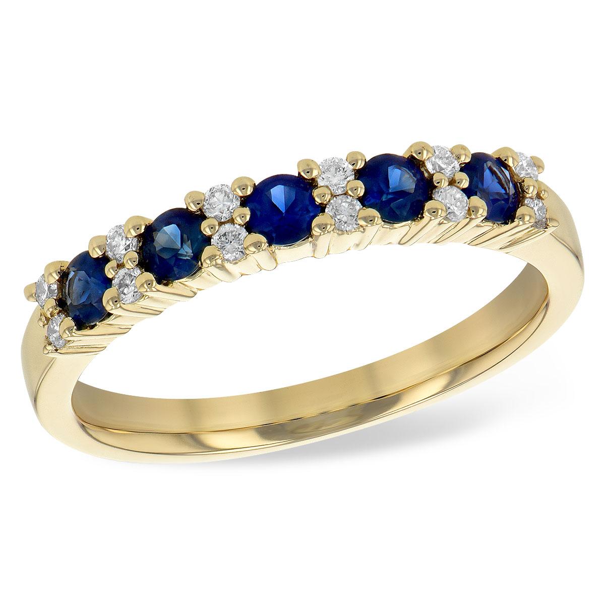 14KT Gold Ladies Sapphire Wedding Ring