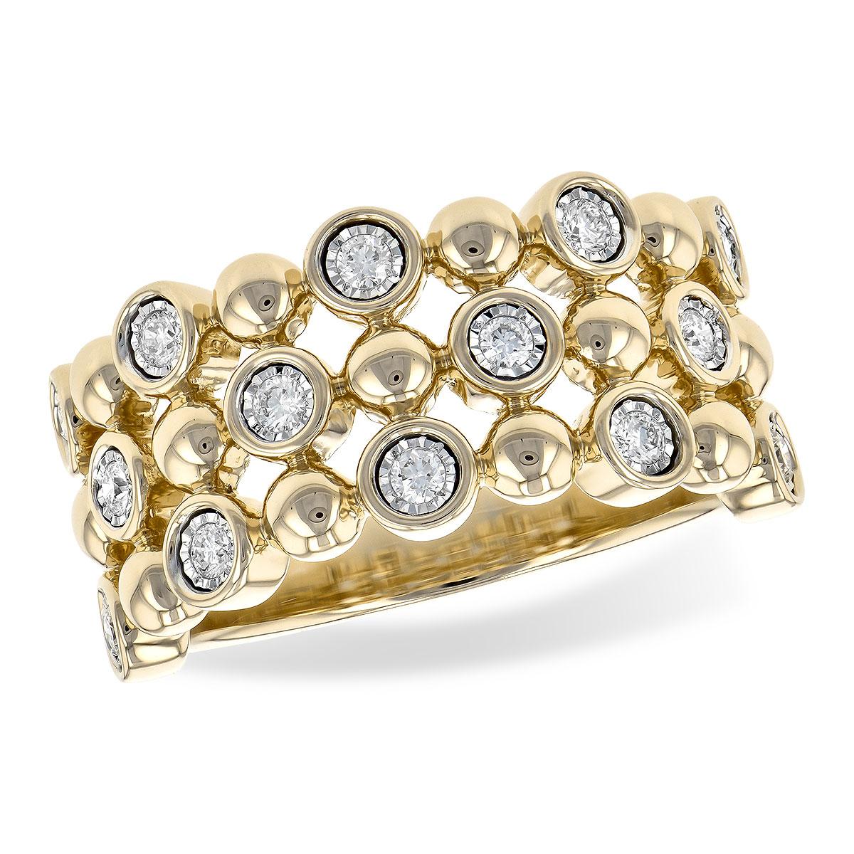14KT Gold Ladies Diamond Wedding Ring