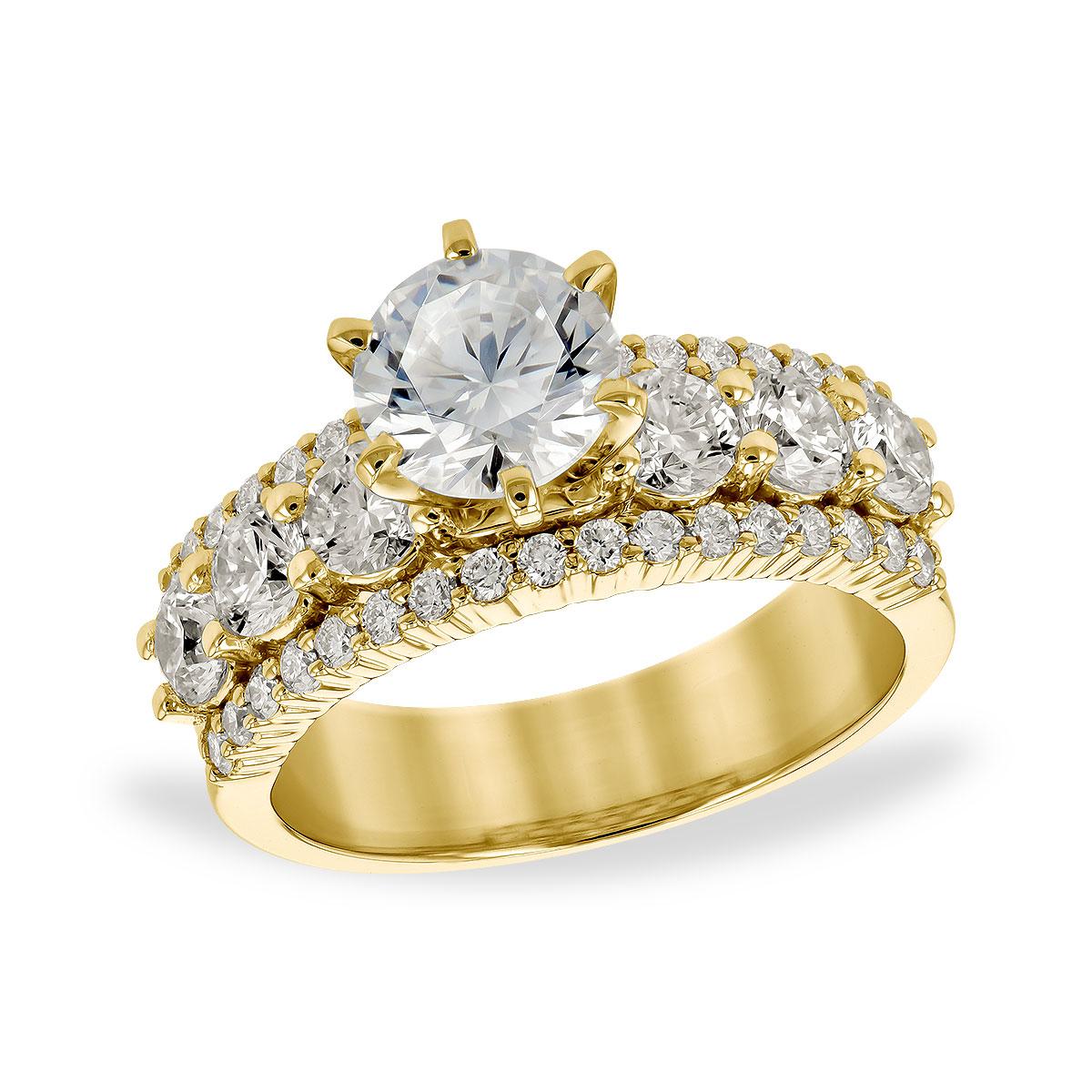 14KT Gold Semi-Mount Engagement Ring