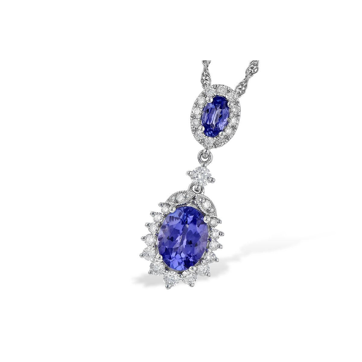 14KT Gold Tanzanite Necklace