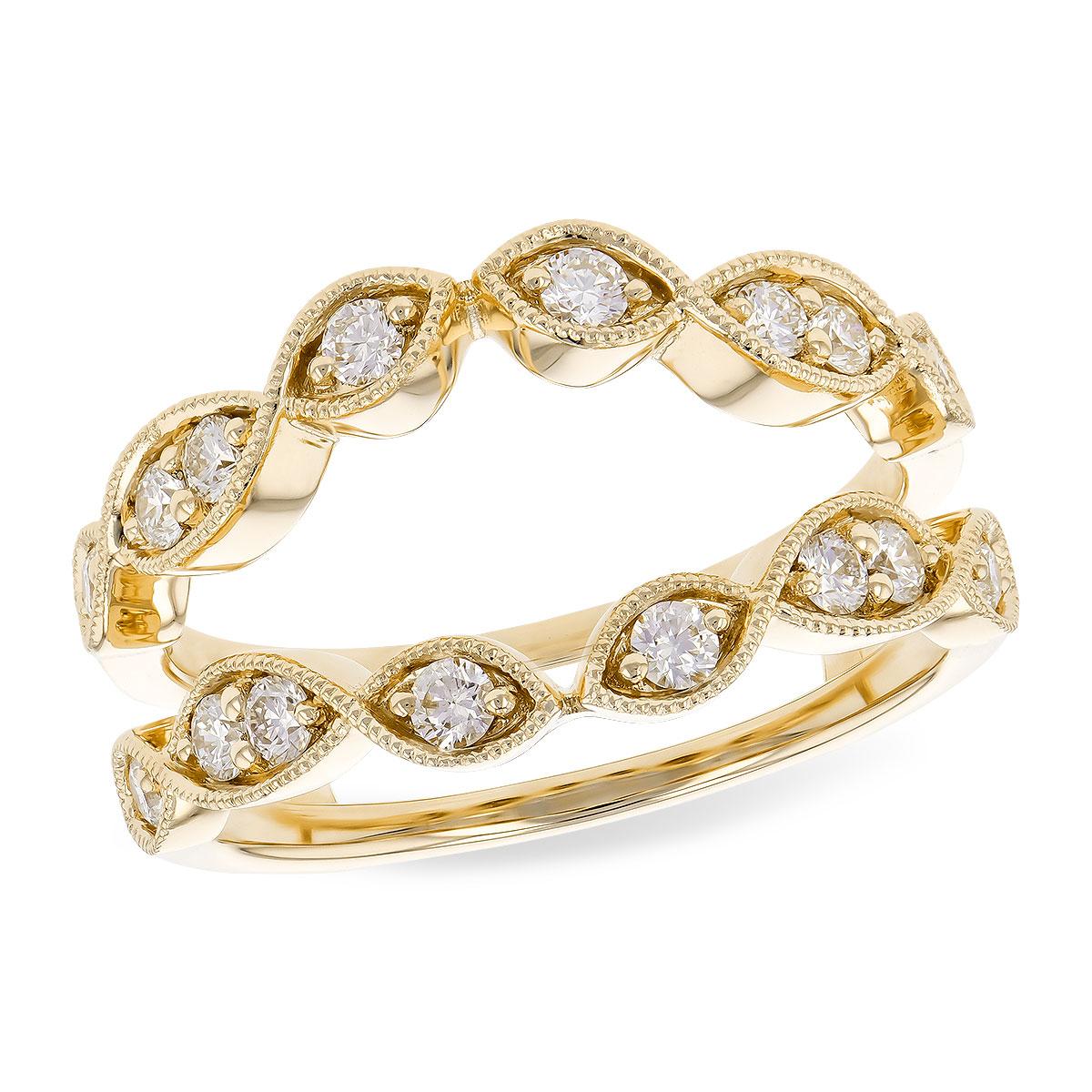 14KT Gold Ladies Diamond Wrap/Guard
