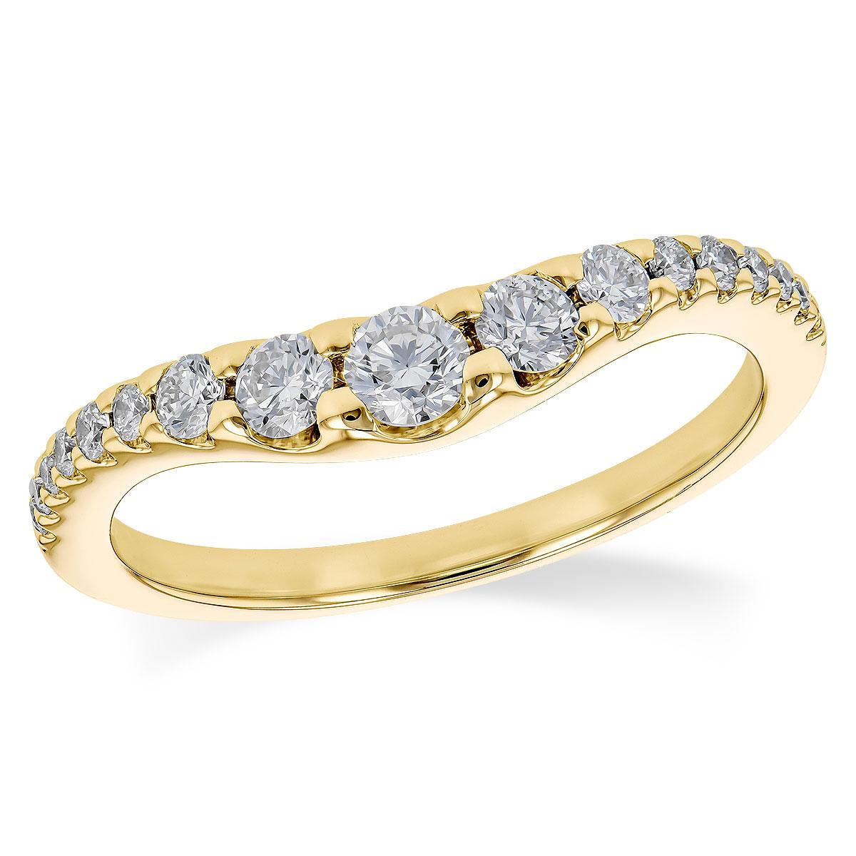 14KT Gold Ladies Diamond Wrap/Guard