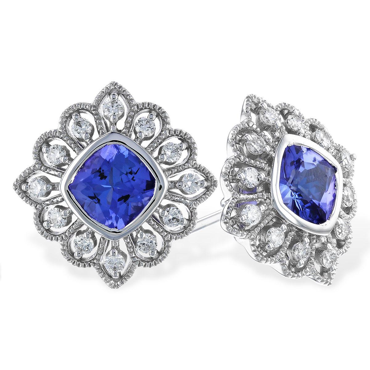 14KT Gold Tanzanite Earrings