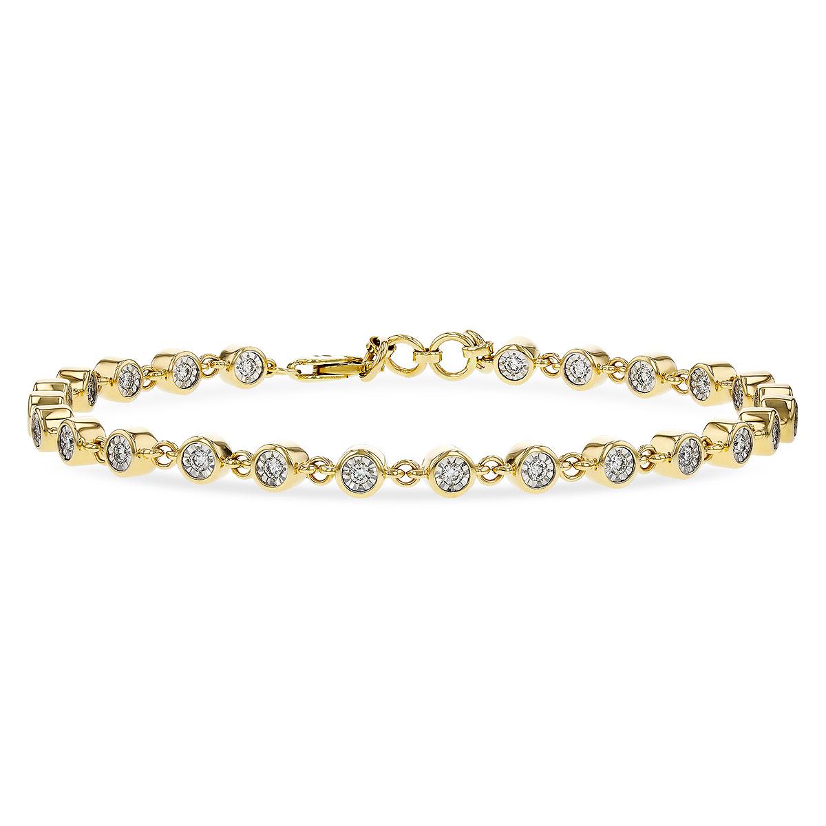 14KT Gold Diamond Bracelet