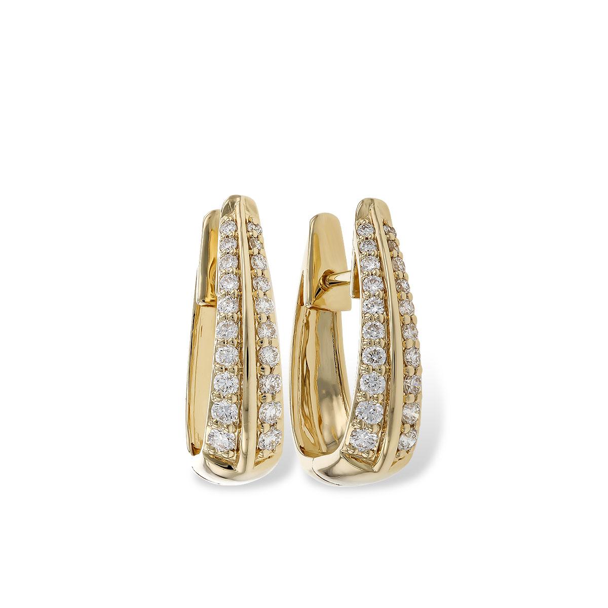 14KT Gold Diamond Earrings