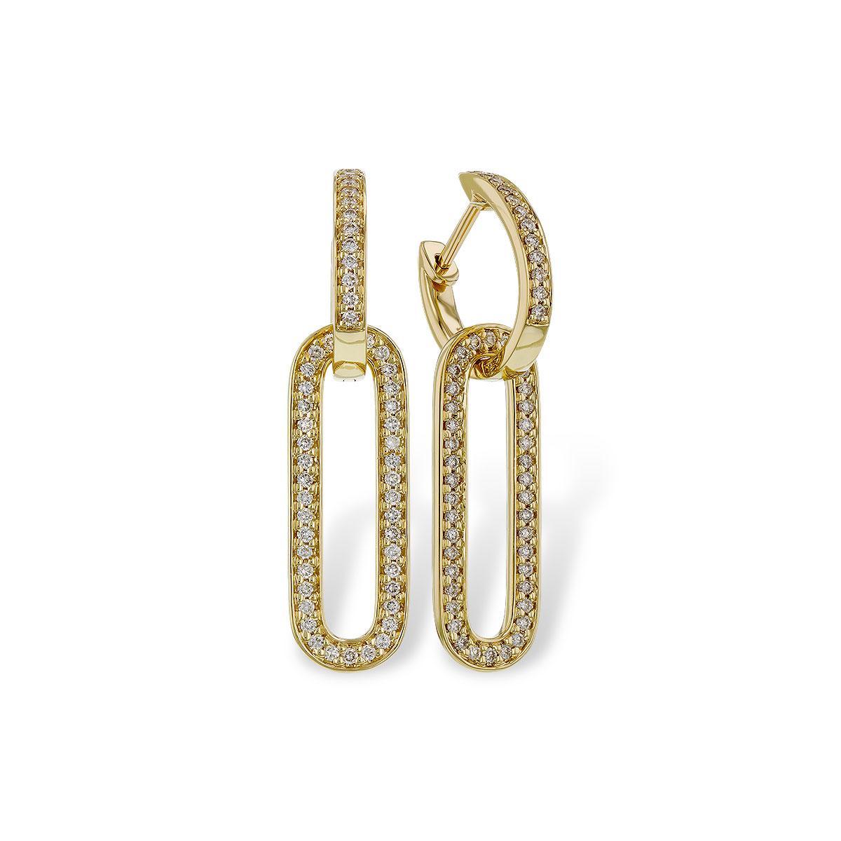 14KT Gold Diamond Earrings