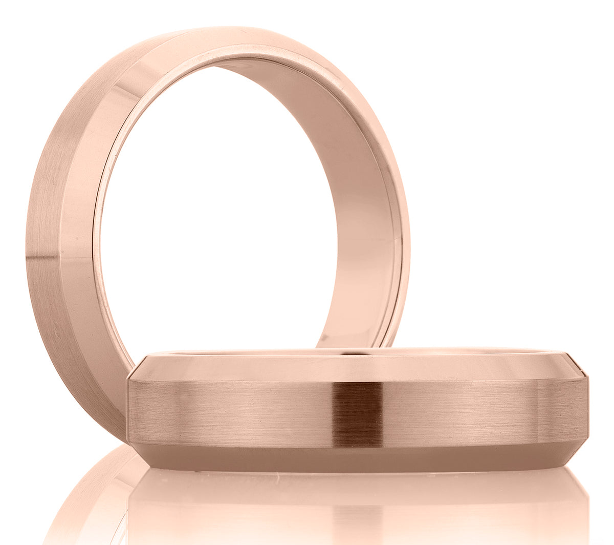 Classic Beveled Mens Wedding Band [BR4575-6/PL]