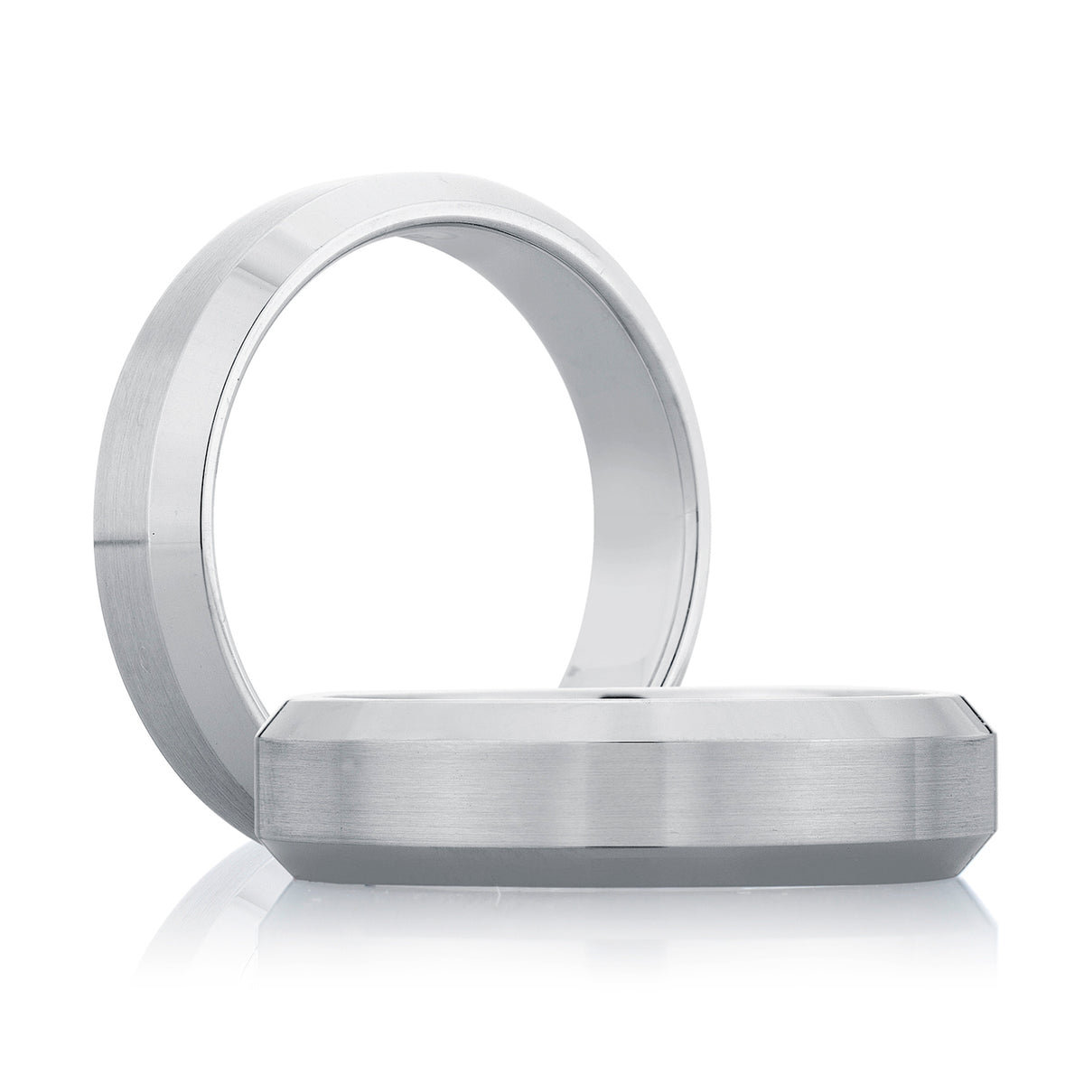 Classic Beveled Mens Wedding Band [BR4575-6/PL]
