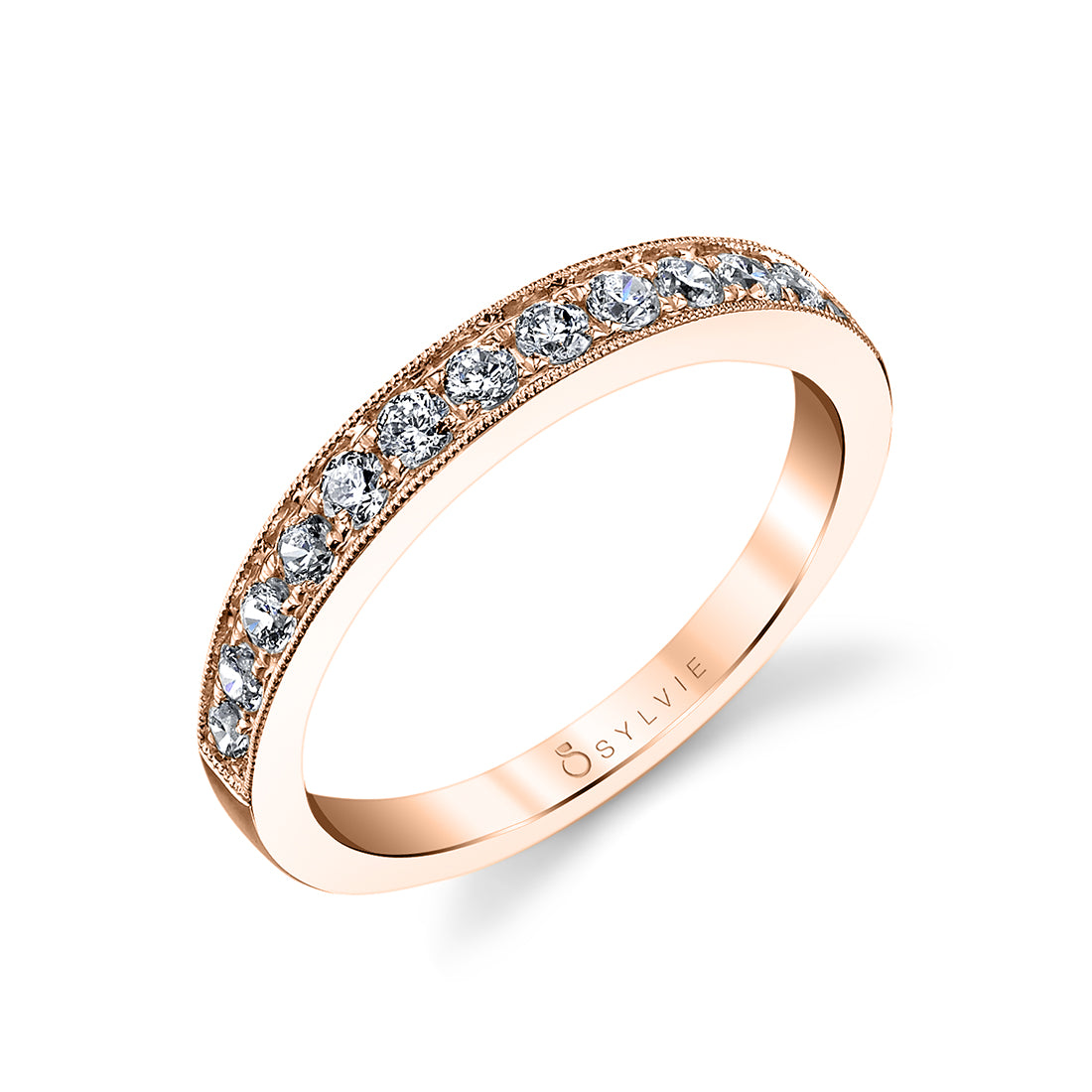 (18K Rose) Classic Wedding Band