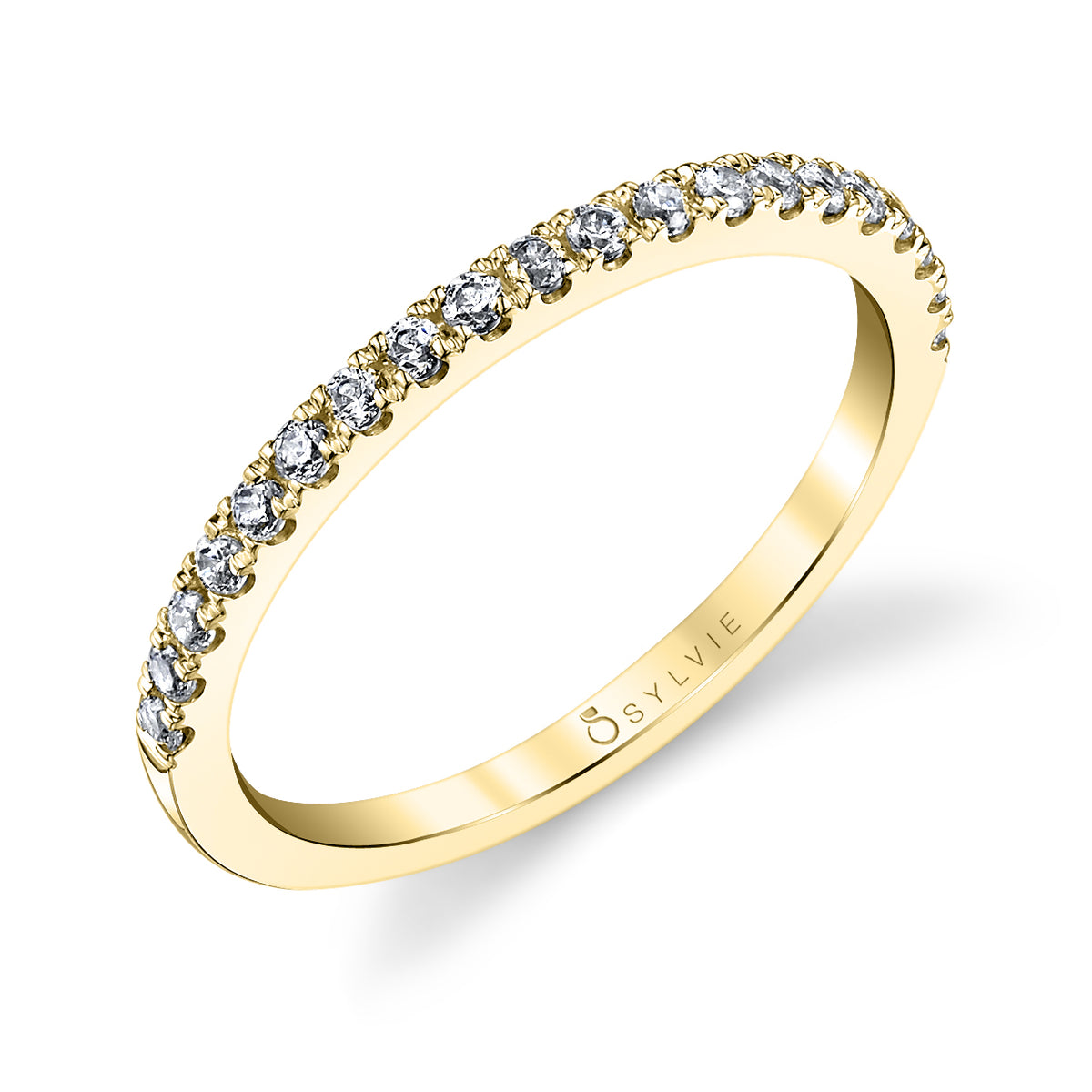 (14K Yellow) Classic Wedding Band - Claudia