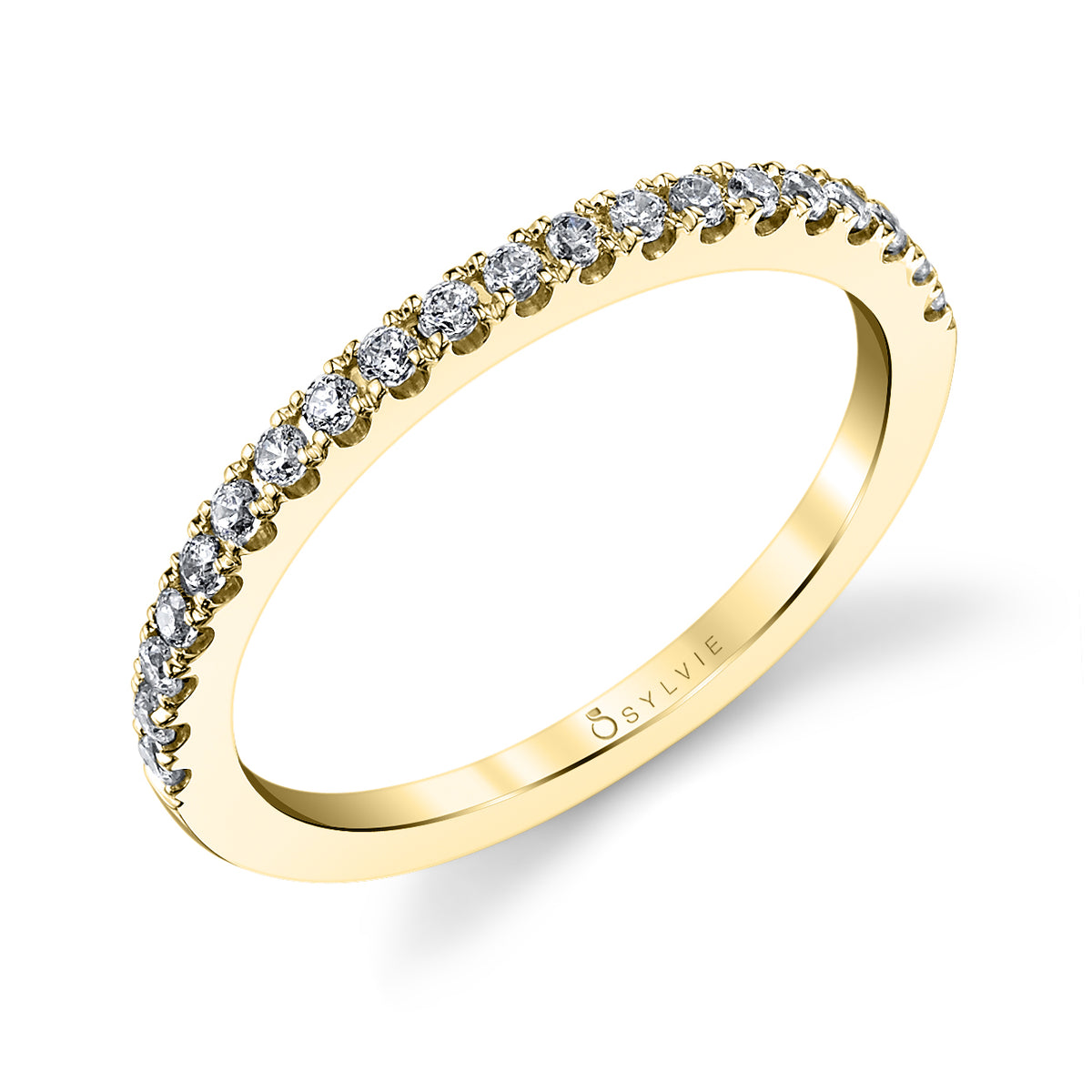 (14K Yellow) Classic Wedding Band - Melodie