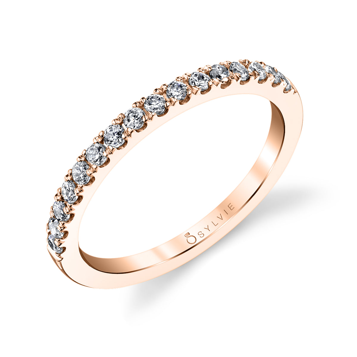(14K Rose) Classic Wedding Band - Rose