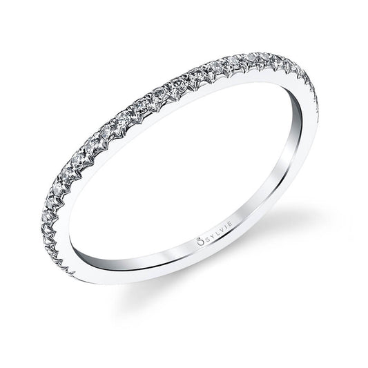 (18K Rose) Classic Wedding Band - Marie