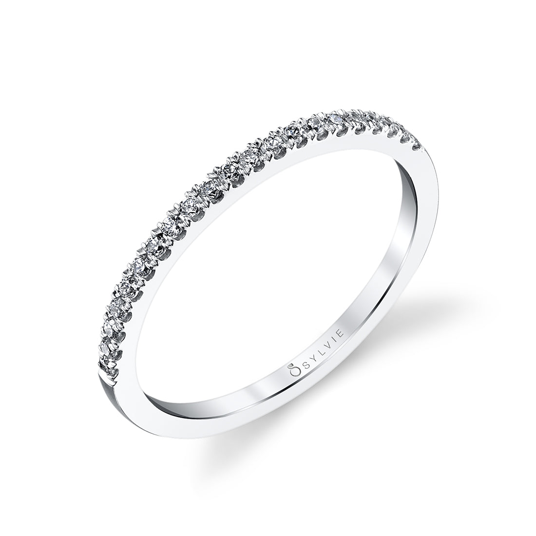 (Platinum White) Classic Wedding Band - Daveney