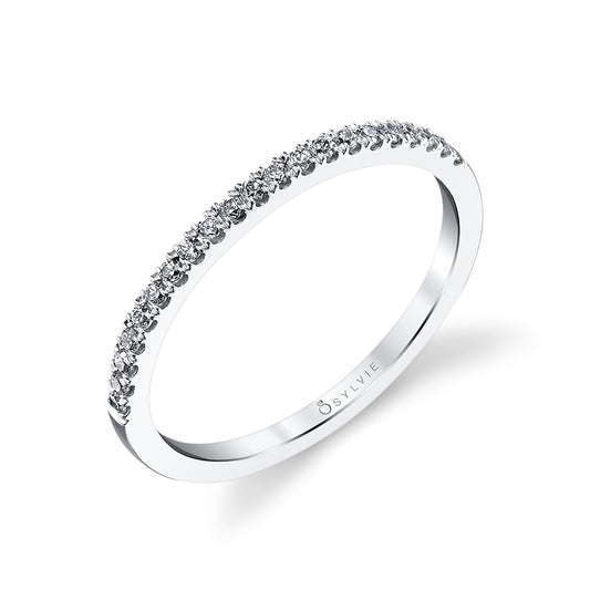 (Platinum White) Classic Wedding Band - Daveney