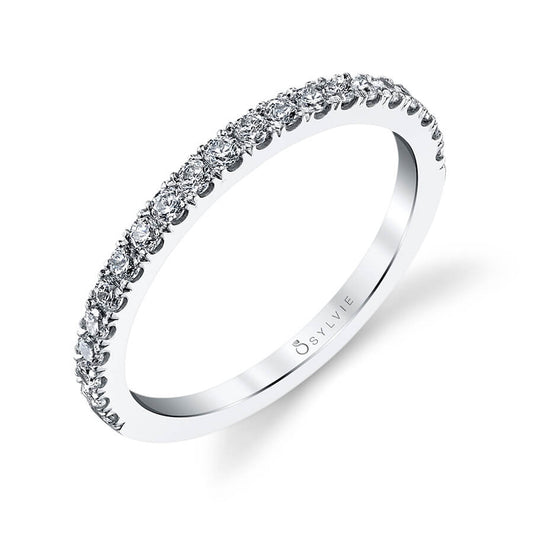 (Platinum White) Classic Wedding Band - Marielle