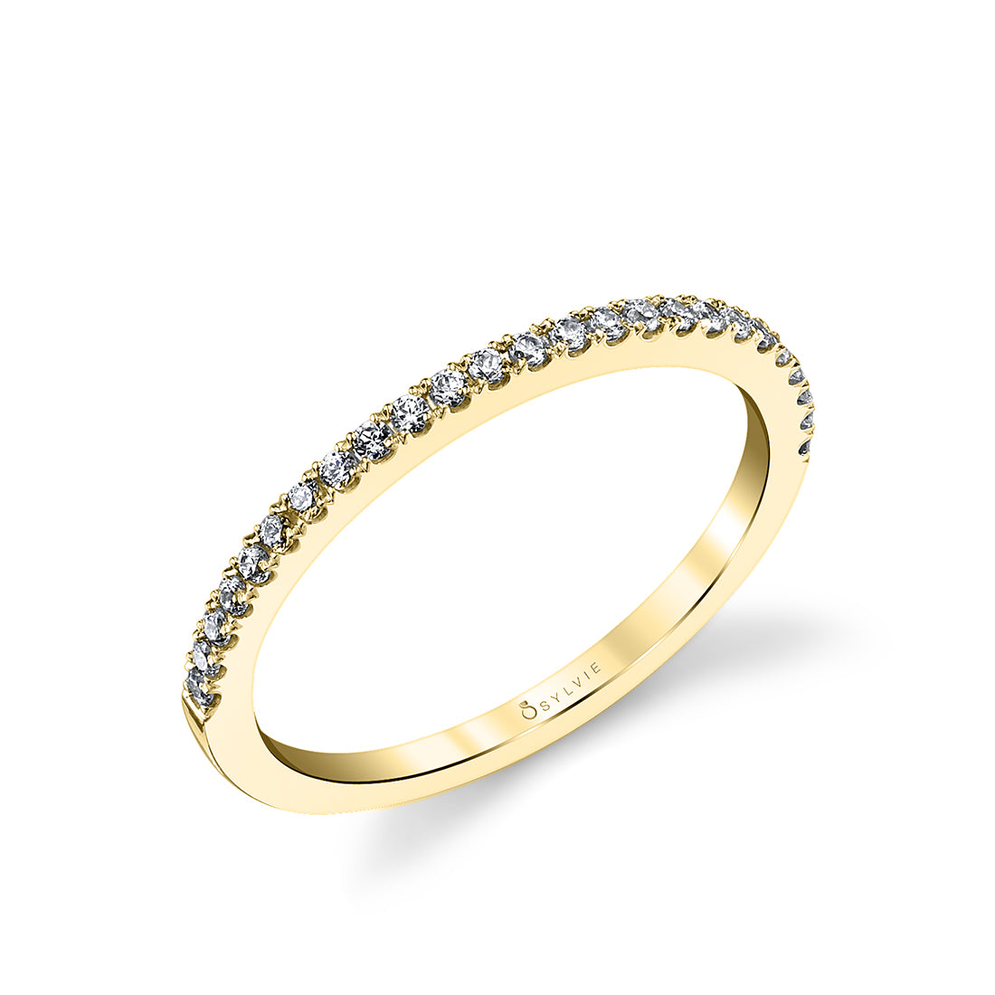 (14K Yellow) Vintage Wedding Band with Milgrain Detail - Amelie